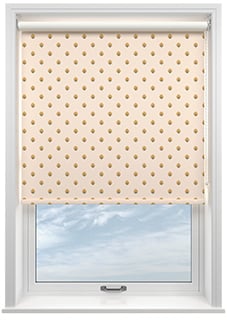 Petal & Block Nitara Spot, Marigold - Roller Blind